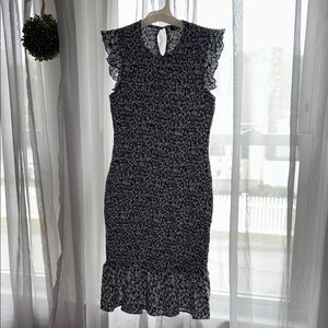 Floral Ruffle Hem Dress